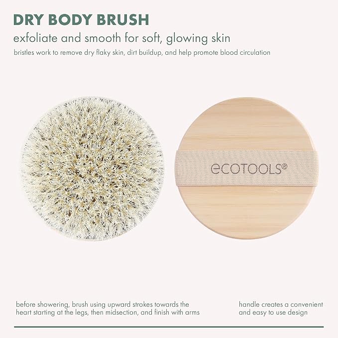 EcoTools Dry Body Brush 4-Pack – Exfoliating Body Scrubber - Image 3