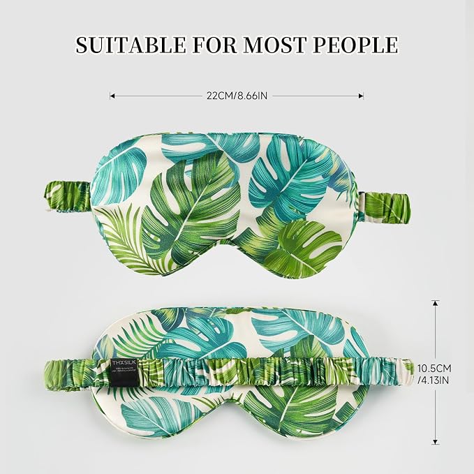 THXSILK Sleep Mask 100% 19 Momme Pure Mulberry Silk Super Smooth Cooling - Image 5