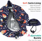 2 Pack Satin Lined Bouffant Scrub Caps - Image 3