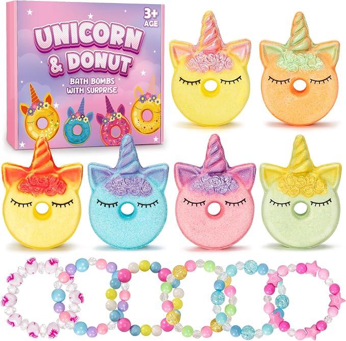 Unicorn Bath Bombs for Kids by Toidgy