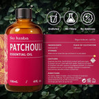 SU JUABA Patchouli Essential Oil 4 Fl Oz, 100% Pure Natural Aromatherapy Oil - Image 6