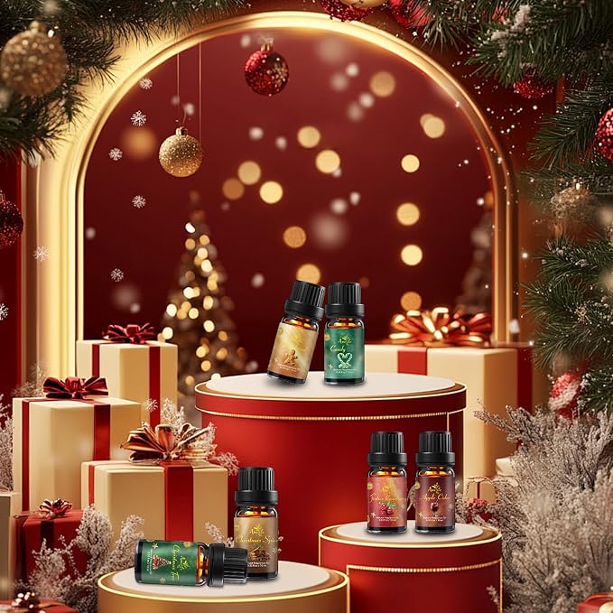 Winter Essential Oil Set | 6 Pack Holiday Fragrance Oils - Image 3