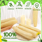 6 Pack Natural Loofah Sponge 15.7 Inch - Image 2