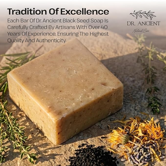 Dr. Ancient Black Seed Soap Bar – Organic, Vegan Handmade Soap - Image 7