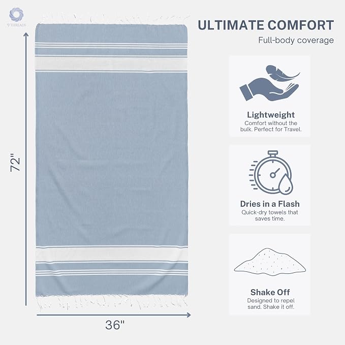 Cotton Turkish Beach Towel - Image 6