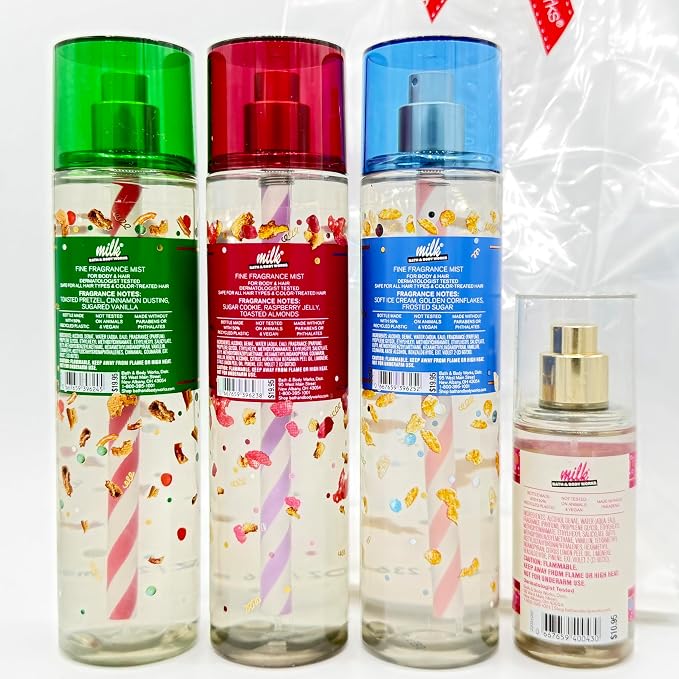 Bath & Body Works Milk Bar Collection 4-Piece Body Spray Gift Set | Includes: - Image 2