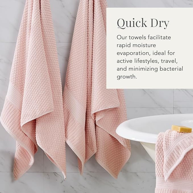 NY Loft 100% Cotton Hand Towel 6 Pack | Super Soft & Absorbent Quick-Dry Hand - Image 3