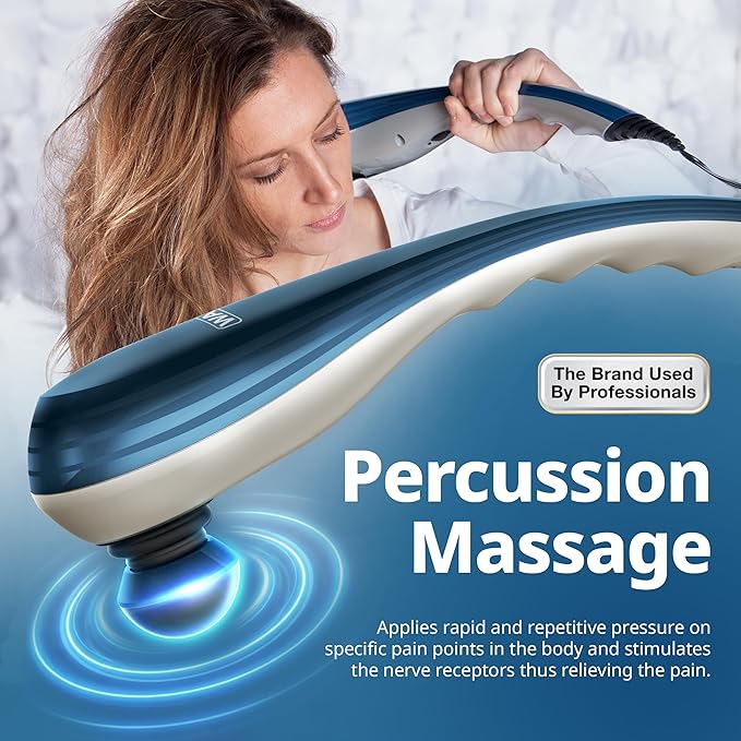 Wahl Deep Tissue Corded Long Handle Percussion Massager, Handheld Therapy - Image 2