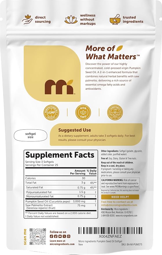 Micro Ingredients Pumpkin Seed Oil - Image 6