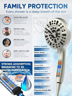 Pavezo® High Pressure Shower Head Handheld 5" Large, 10-mode Portable - Image 7