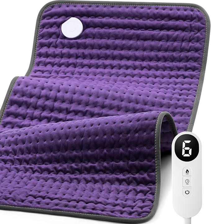 Heating Pad for Back/Neck/Shoulder Pain Relief, Moist & Dry Heat Warm Pad by Blue+Elf