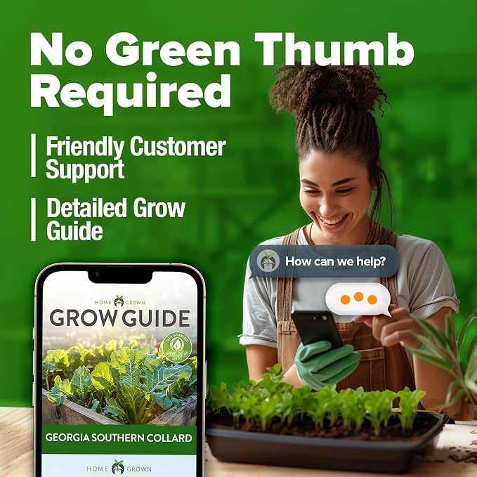 HOME GROWN Georgia Southern Collard Green Seeds 600+ Heirloom Non-GMO Seeds - Image 8