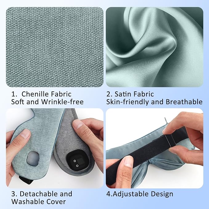 Heated Eye Mask for Dry Eyes, Cordless Warm Eye Compress - Image 5