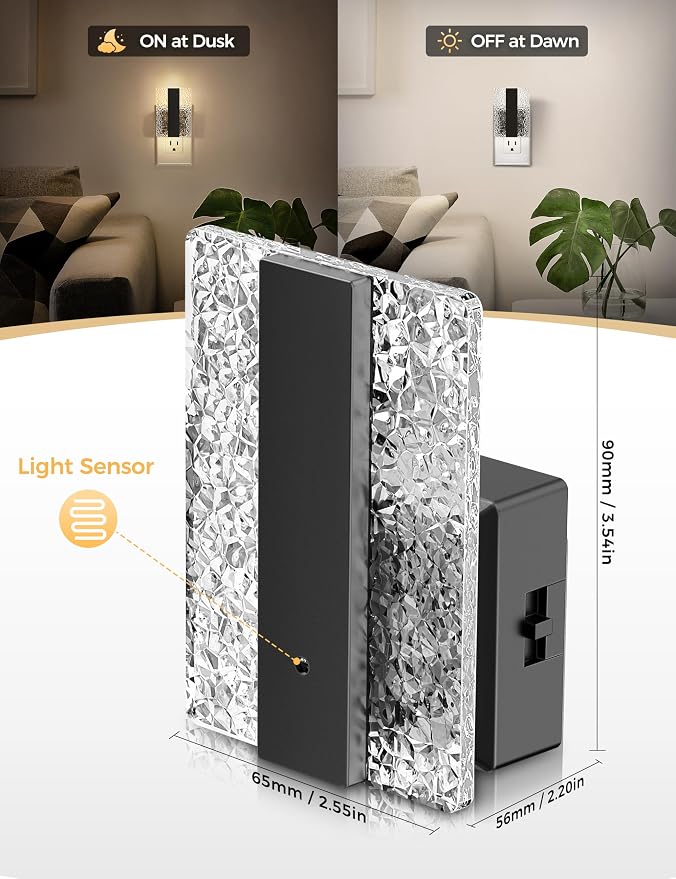 DORESshop LED Night Lights Plug Into Wall, Decorative Night Light - Image 3