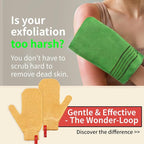 Wonder-Loop Premium Korean Exfoliating Mitt, 100% Plant-Based Viscose Wash - Image 2