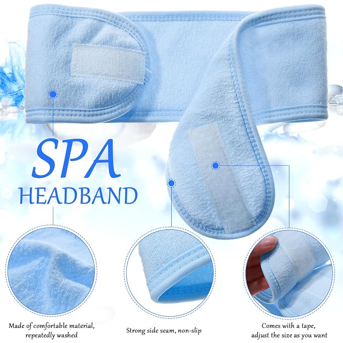 Hoteam 30 Pack Spa Headband Facial Esthetician Hair Wrap - Image 3
