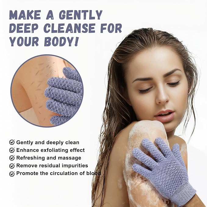 Exfoliating Dual Texture Bath Gloves - Image 2