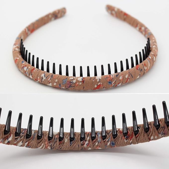 JOBAND Fashion floral teeth Headbands comb Hair Accessories Non-slip Hair bands - Image 3