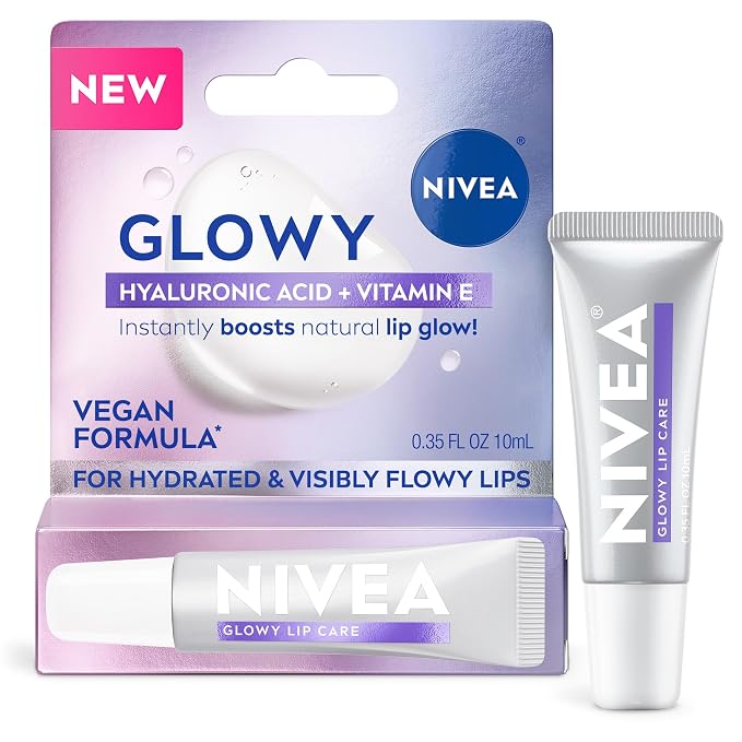 NIVEA Glowy Lips, Vegan Lip Balm by Nivea