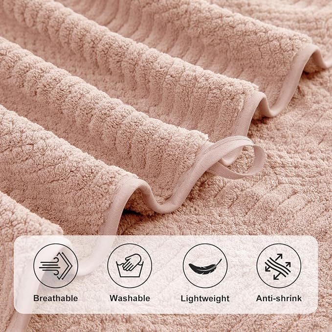 8 Piece Bath Towel Set-2 Oversized Bath Sheets, 2 Hand Towels, 4 - Image 9