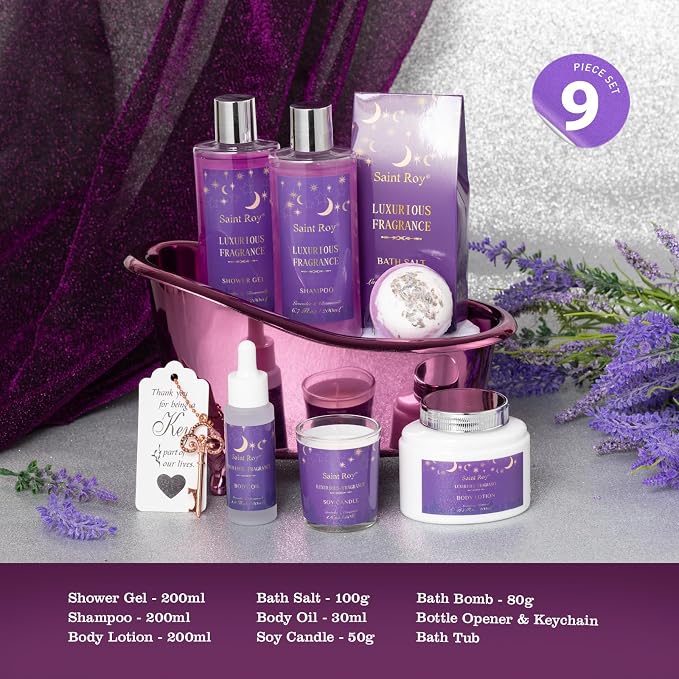 Mothers Day gift Bath Basket Spa Kit Spa Gifts - Image 2