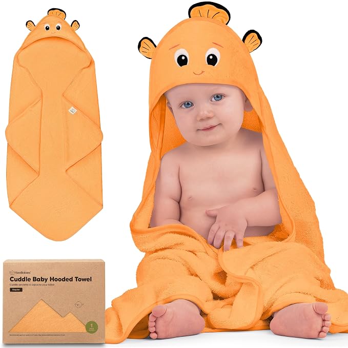 KeaBabies Hooded Baby Towel for Newborn by KeaBabies