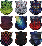 Venswell Neck Gaiter Face Mask Men Women, Seamless Bandana Rave Face Cover by Venswell