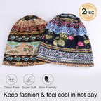 Women's Summer Beanie for Men Hat Boho Hats Adult Dwarf Hats Chemo Cap Cancer - Image 3
