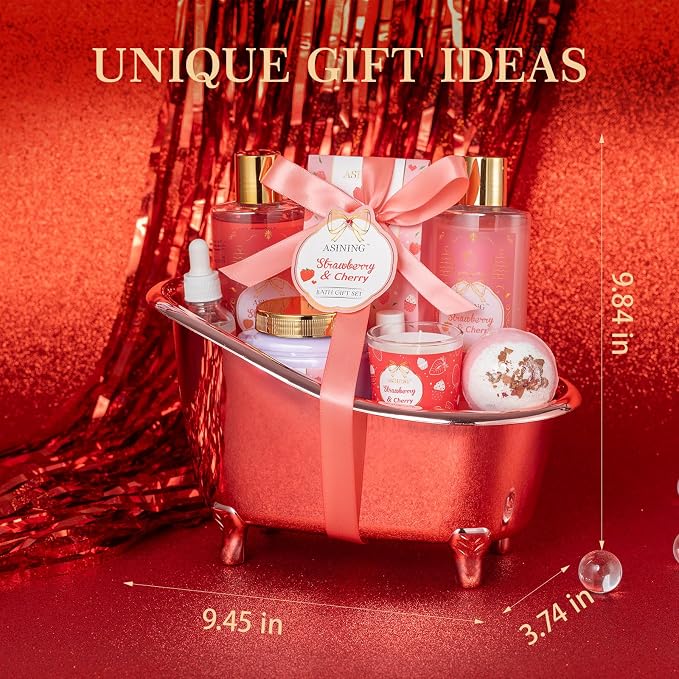 Gift Basket for Women, Strawberry Spa Baskets for Women Gifts, Beauty & - Image 5