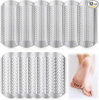 Moxweyeni 12 Pack Silver Foot File Callus Remover Replacement Blades Metal File by Moxweyeni