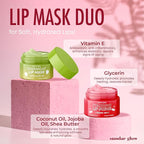 Lip Mask & Scrub – Apple, Cherry & Mint – Hydrates, Exfoliates, Repairs Dry & - Image 4