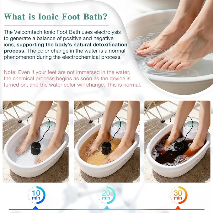 Portable Ionic Detox Foot Bath Machine, Ionic Detox Foot Spa Chi Cleanse - Image 6