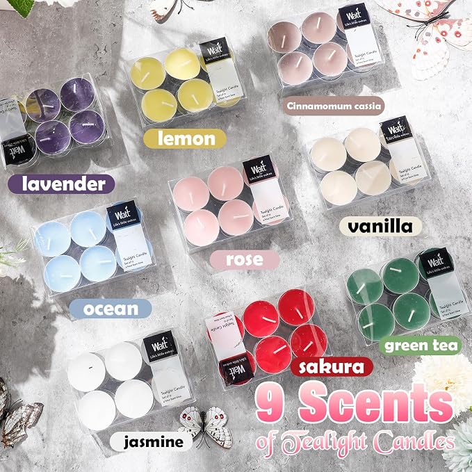 Huquary 108 Pcs Scented Tea Lights Candles Mini Scented Tealight Candles Bulk - Image 3