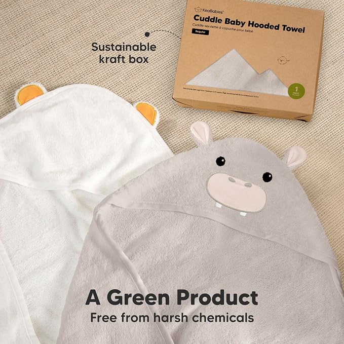 KeaBabies Hooded Baby Towel for Newborn - Image 8