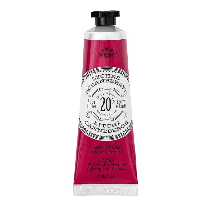 La Chatelaine 20% Shea Butter Hand Cream Travel Size, Organic Argan Oil by LaChatelaine