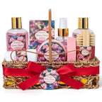 Gifts For Women Gift Basket – 9 Piece Set of ROSE JASMINE Home Spa Set by HITREES