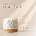 Earnest Living Essential Oil Diffuser White Ceramic Diffuser 500 ml Timers - Image 3