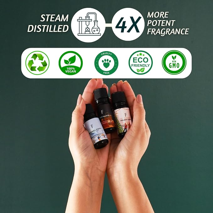 Folkulture Winter Essential Oils Set | Set of 3 Fragrance Oils - Image 6