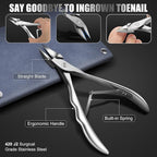 7-Piece Ingrown Toenail Treatment Set, Professional Stainless Steel Ingrown - Image 5
