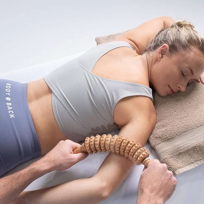 Body Back Wood Therapy Curved Roller - Image 3