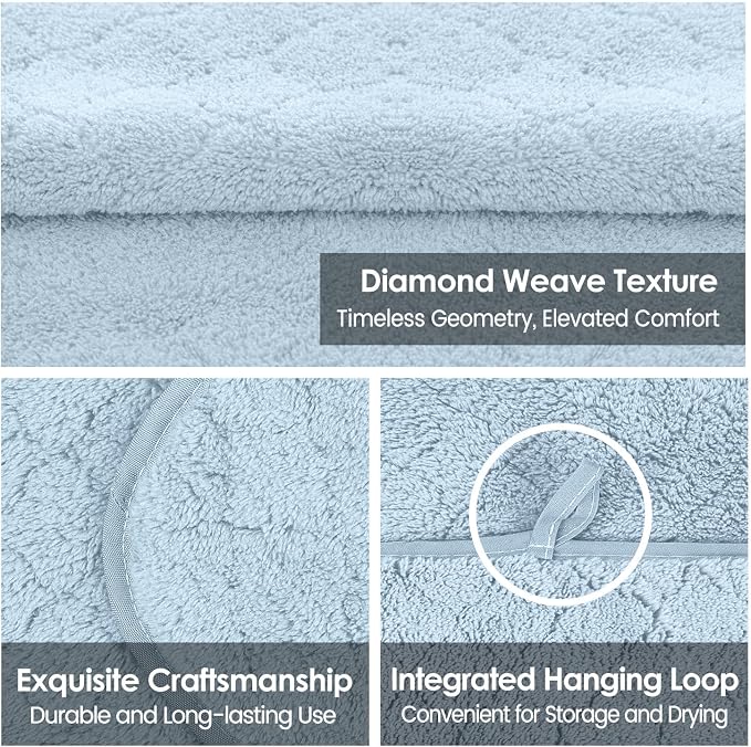 JML Bath Towels Pack of 2, 30 in x 60 in, Large Microfiber Bath Towel Set - Image 3