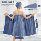 Bath Wrap Towels for Women – Adjustable Spa Shower Wrap - Image 2