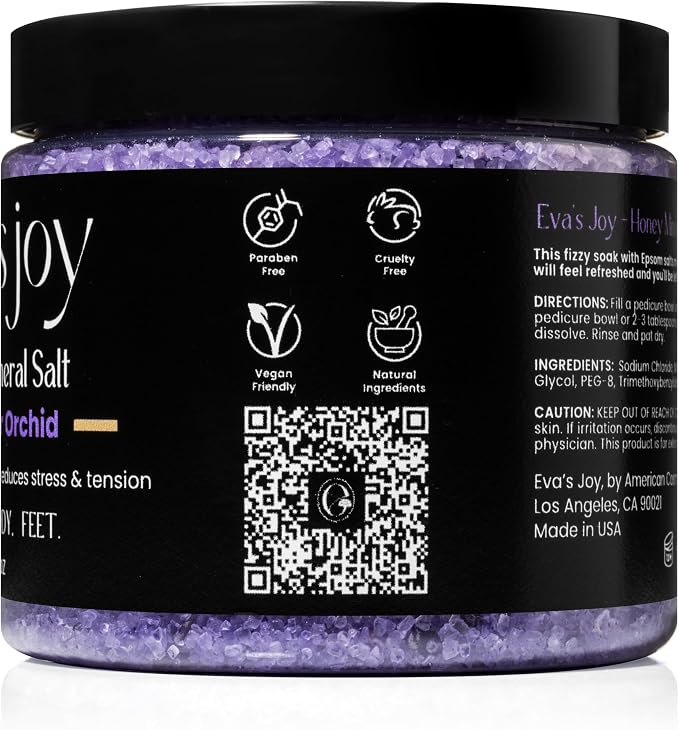 Eva's Joy Lavender Orchid Mineral Bath and Foot Soak, Made - Image 2