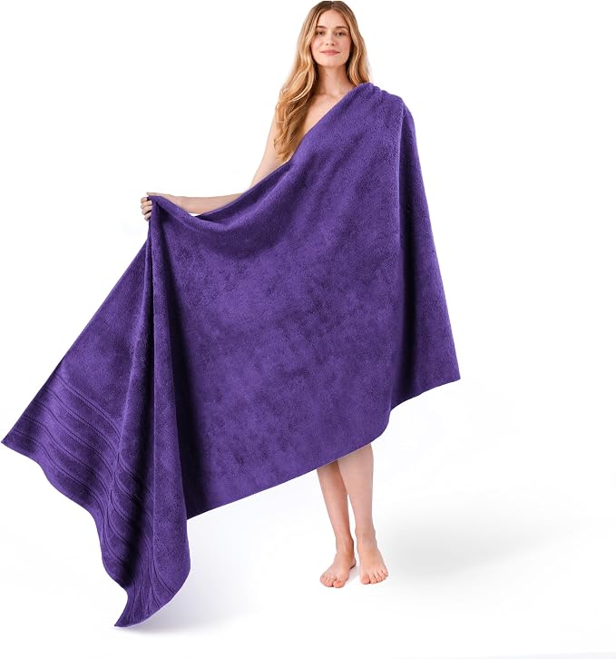 American Soft Linen 35x70 Jumbo Large Bath Towel, 600 GSM 100% Cotton Turkish by AmericanSoftLinen