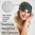 BeHoomi Heated Eye Mask, Weighted Sleep Mask Warm Compress - Image 4