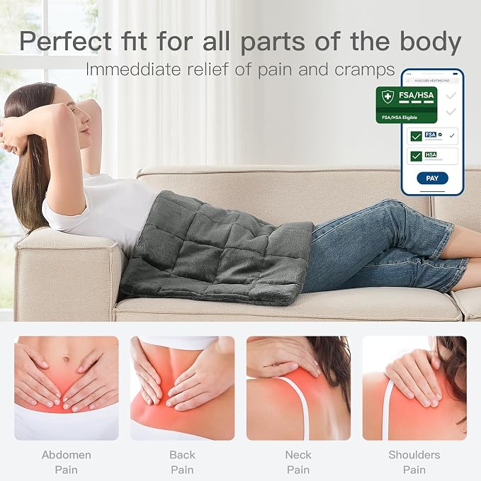 Weighted Heating pad XL 17''x33'' fsa Eligible Items only List hsa Store - Image 3