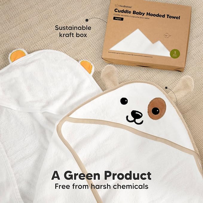 KeaBabies Hooded Baby Towel for Newborn - Image 8