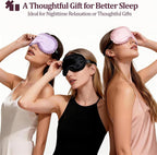 Silk Sleep Mask for Women, 100% Mulberry Silk Eye Mask, All-Silk Filled - Image 7
