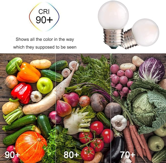 15 Pack Frosted LED Replacement Bulbs, Low Wattage Led Bulb, 1.5W Equivalent 15 - Image 8