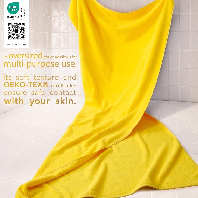 Cotton Paradise 100% Cotton 40x80 Oversized Bath Sheet, Extra Large Turkish - Image 3